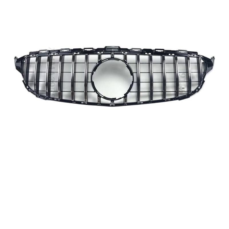 Auto Kühlergrill Für Benz Für W205 Grill C205 S205 C 2014-2021 C200 C260 C180 C250 C300 Coupe ForAMG Tuning GT Diamant Front Stoßstange Grille Front Kühlergrill(14-18 GT Chrome Silvery) von Barhbt