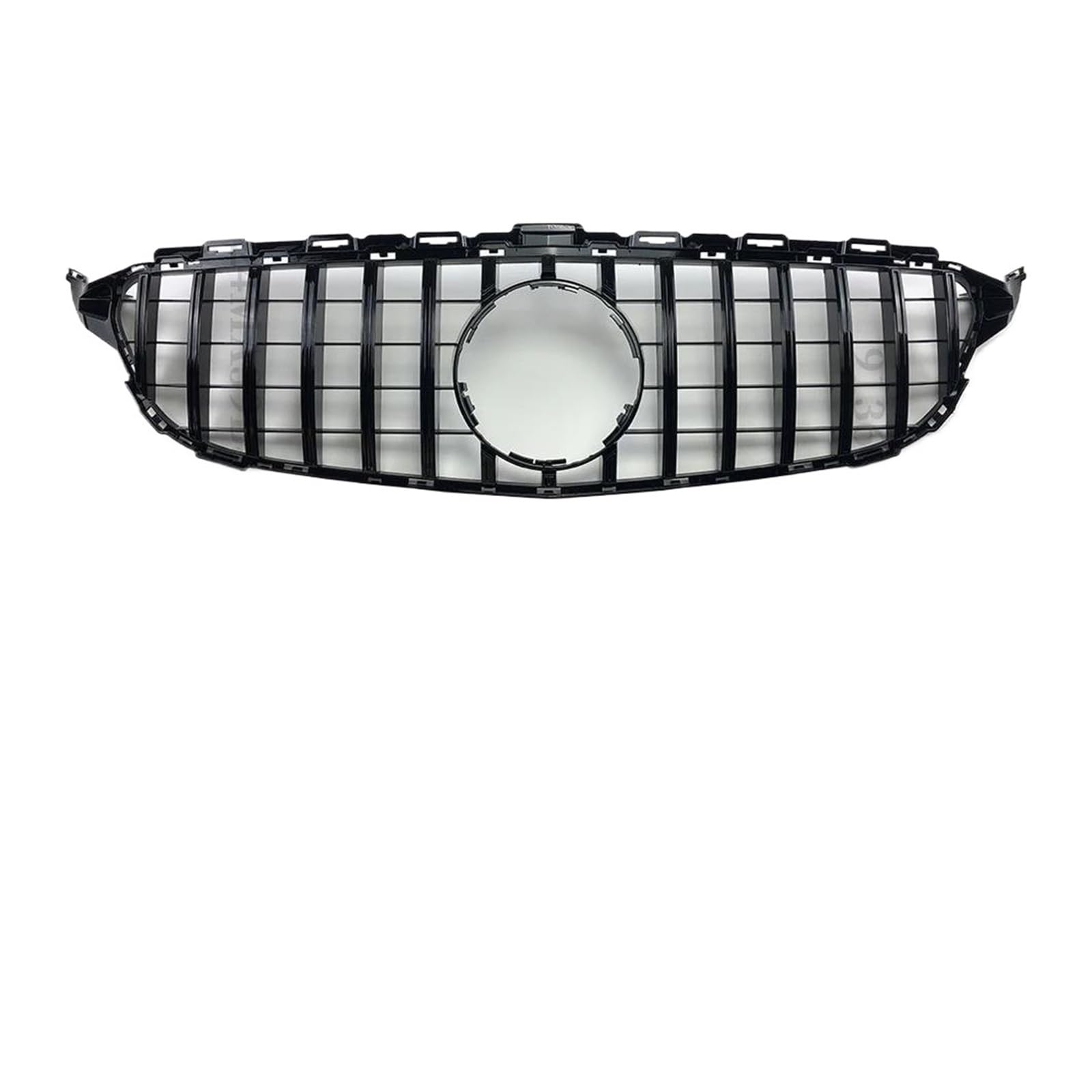 Auto Kühlergrill Für Benz Für W205 Grill C205 S205 C 2014-2021 C200 C260 C180 C250 C300 Coupe ForAMG Tuning GT Diamant Front Stoßstange Grille Front Kühlergrill(14-18 GT Glossy Black) von Barhbt