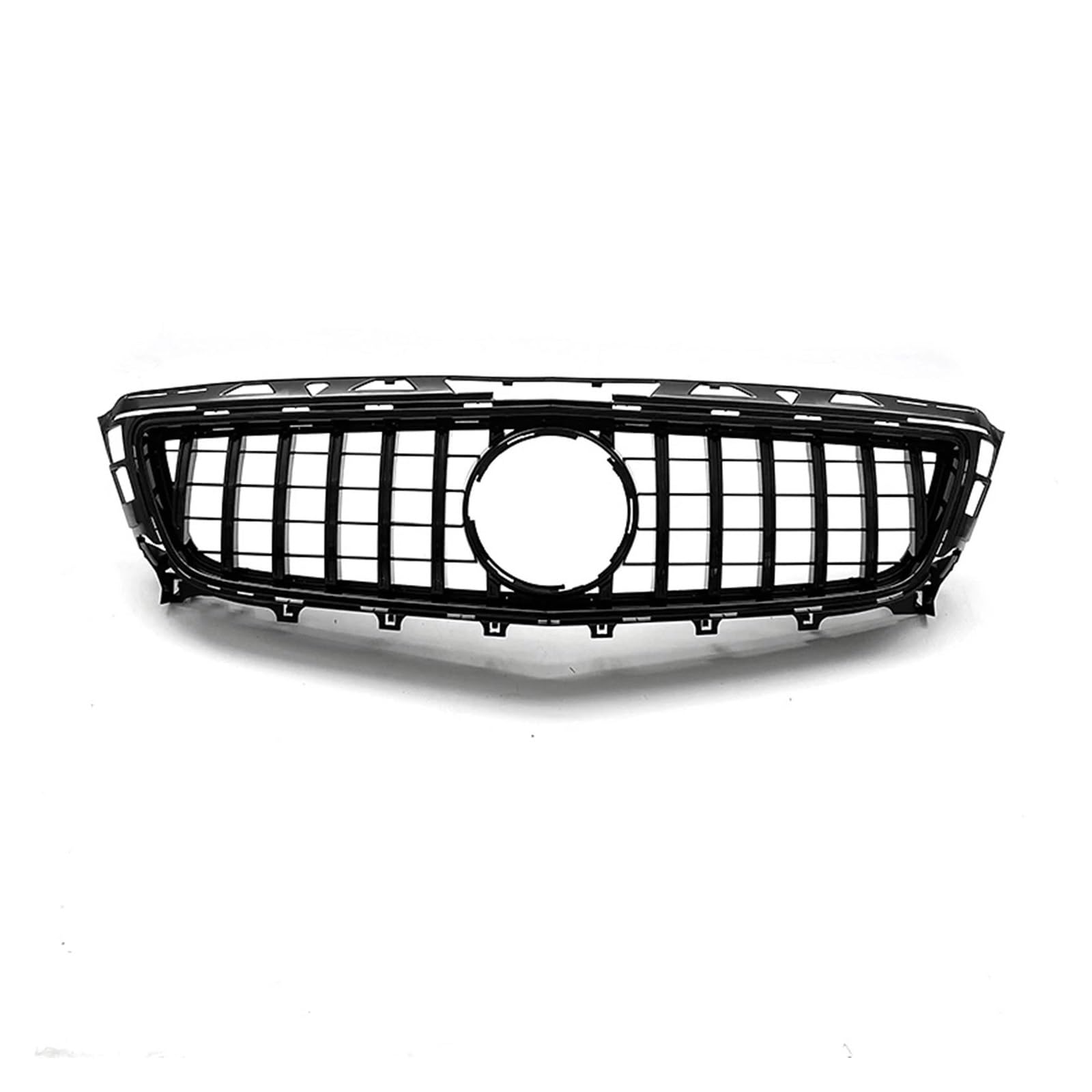 Auto Kühlergrill Für Benz Für W218 C218 X218 Für CLS-Klasse CLS350 CLS500 CLS550 2011-2014 Auto-Oberstoßstangenhaube Mesh GT Style Grill Frontgrill Front Kühlergrill(Schwarz) von Barhbt