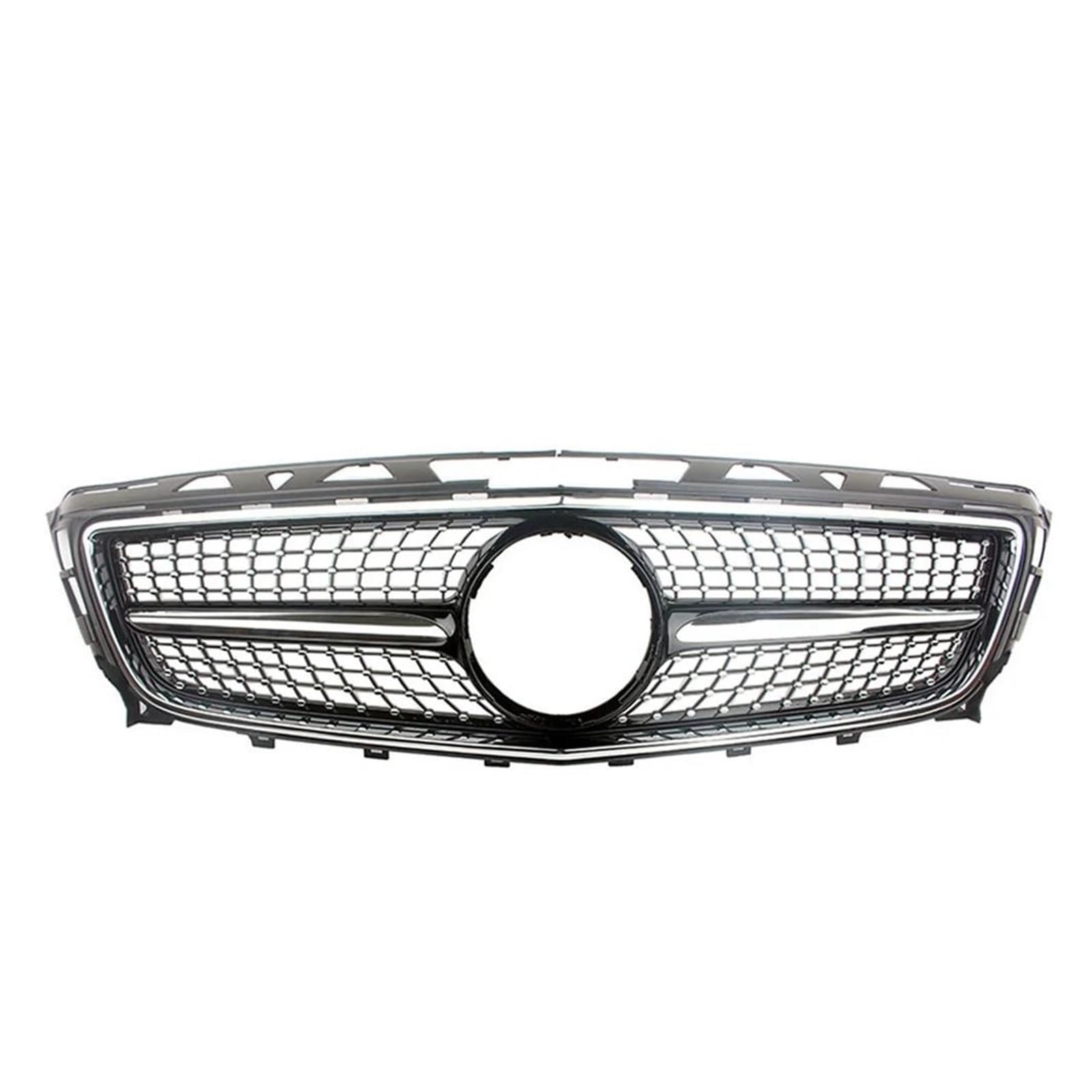 Auto Kühlergrill Für Benz Für W218 Für CLS-Klasse 2011 2012 2013 2014 Front Racing Grill Stoßstange Oberen Unteren Grille Abdeckung Front Kühlergrill(Black Upper) von Barhbt