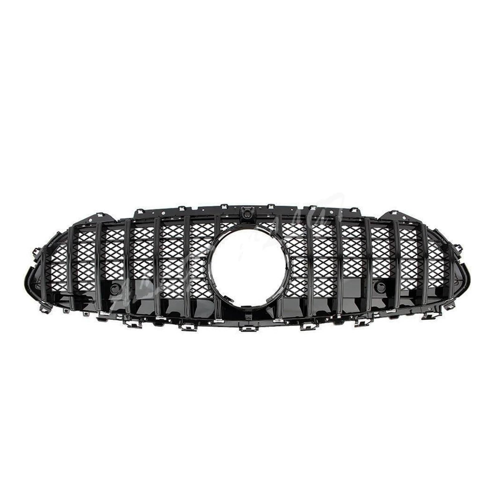 Auto Kühlergrill Für Benz Für W257 C257 Für CLS Klasse 2019-2021 Schwarz Silber Front Racing Billet Stoßstange Grille Oberen Facelift Gril Front Kühlergrill(Schwarz) von Barhbt