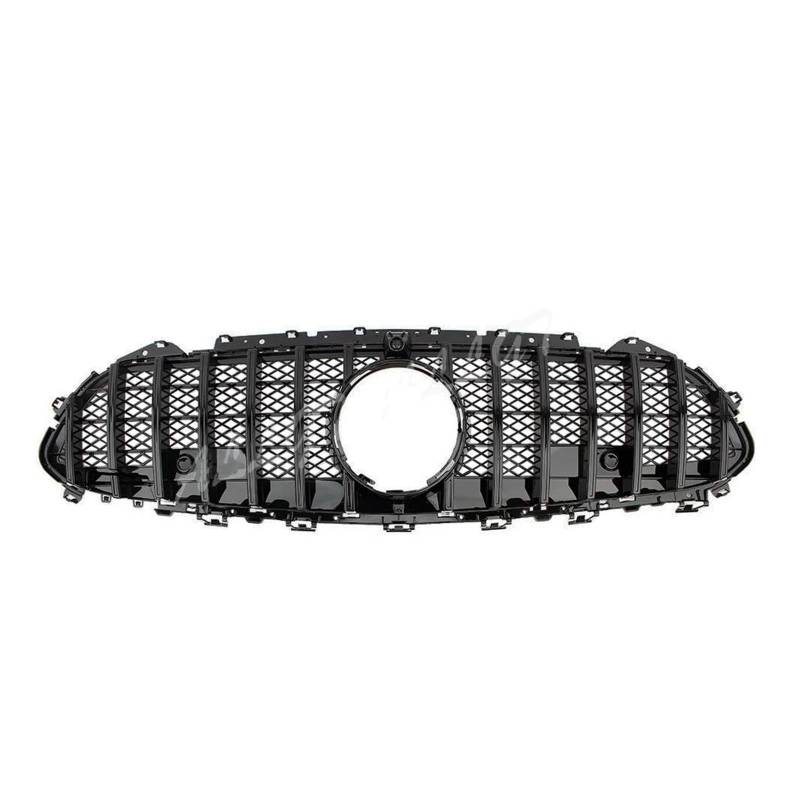 Auto Kühlergrill Für Benz Für W257 C257 Für CLS Klasse 2019-2021 Schwarz Silber Front Racing Billet Stoßstange Grille Oberen Facelift Gril Front Kühlergrill(Schwarz) von Barhbt