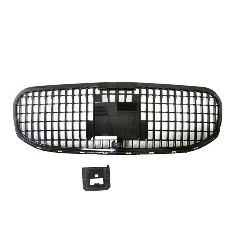 Auto Kühlergrill Für Benz Für X167 Für GLS-Klasse GLS450 500 550 2020 2021 + Front Racing Oberen Grille Facelift Stoßstange Grill Front Kühlergrill(Schwarz) von Barhbt