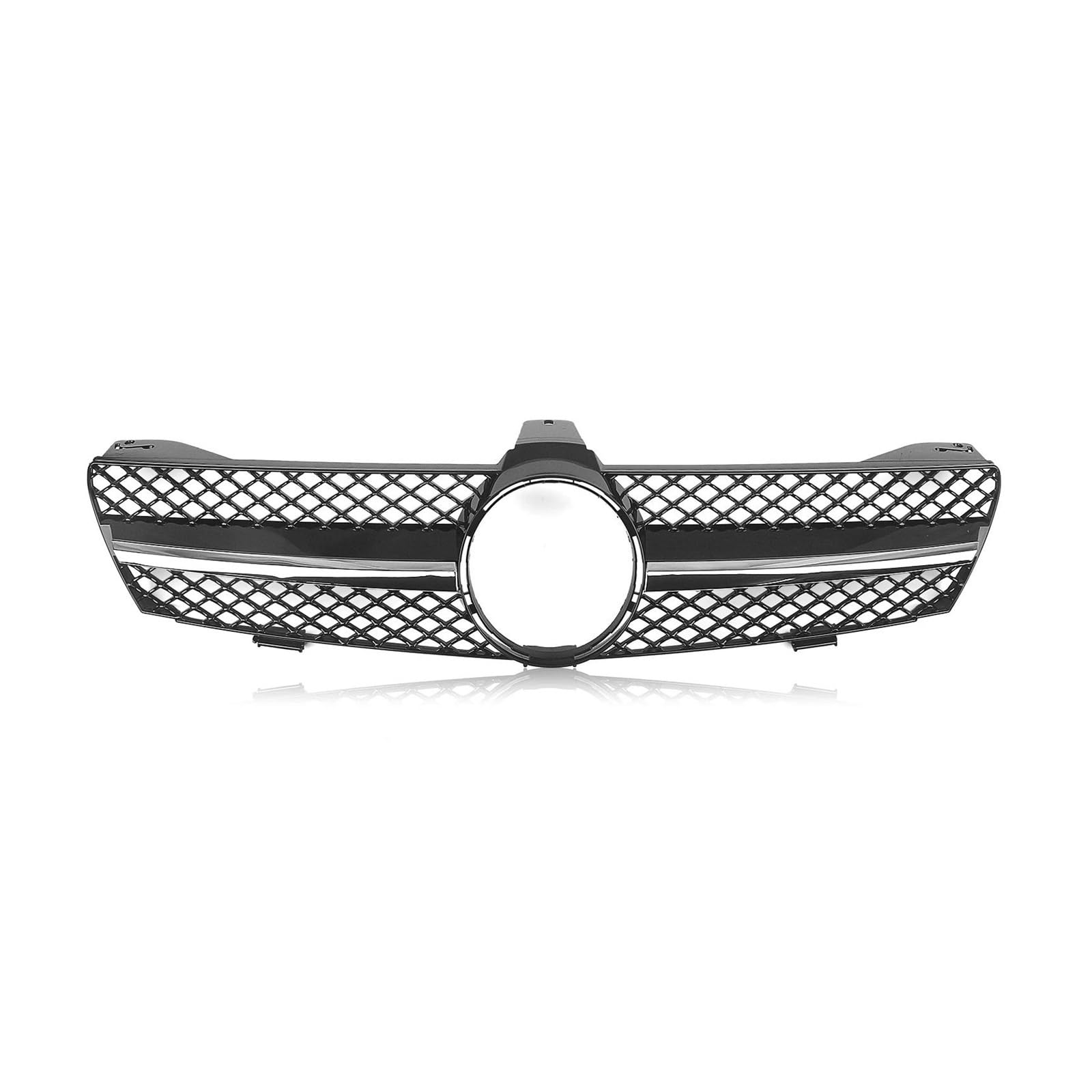 Auto Kühlergrill Für Benz W219 Für CLS Klasse 2005-2008 CLS350 CLS500 CLS550 Für AMG Racing Grill Kühlergrill Oberen Stoßfänger Haube Kühler Mesh Front Kühlergrill von Barhbt