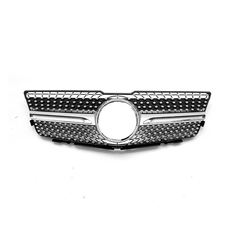 Auto Kühlergrill Für Benz X204 Für GLK Klasse 2008-2012 GLK220 GLK250 GLK280 GLK300 GLK350 GLK400 Obere Stoßstange Haube Mesh Grill Front Grille Front Kühlergrill(Silber) von Barhbt