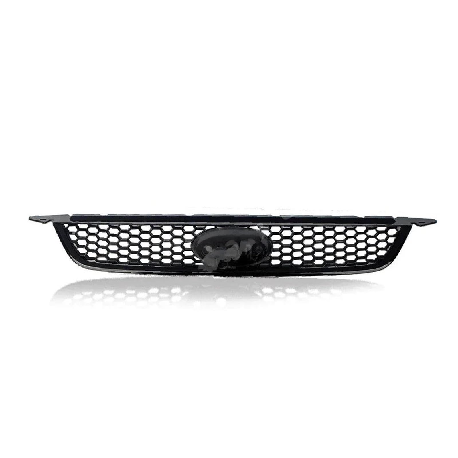 Auto Kühlergrill Für Ford Für Focus 2009 2010 2011 2012 2013 2014 2015 Fließheck Limousine Glänzend Schwarz Front & Unteren Kühlergrill Stoßstange Waben Gill Front Kühlergrill(Upper Grill) von Barhbt