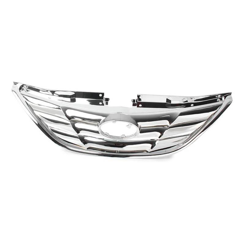 Auto Kühlergrill Für Hyundai Für Sonata 2011 2012 2013 Chrom Auto Front Upper Grill Horizontal Grille Front Kühlergrill von Barhbt