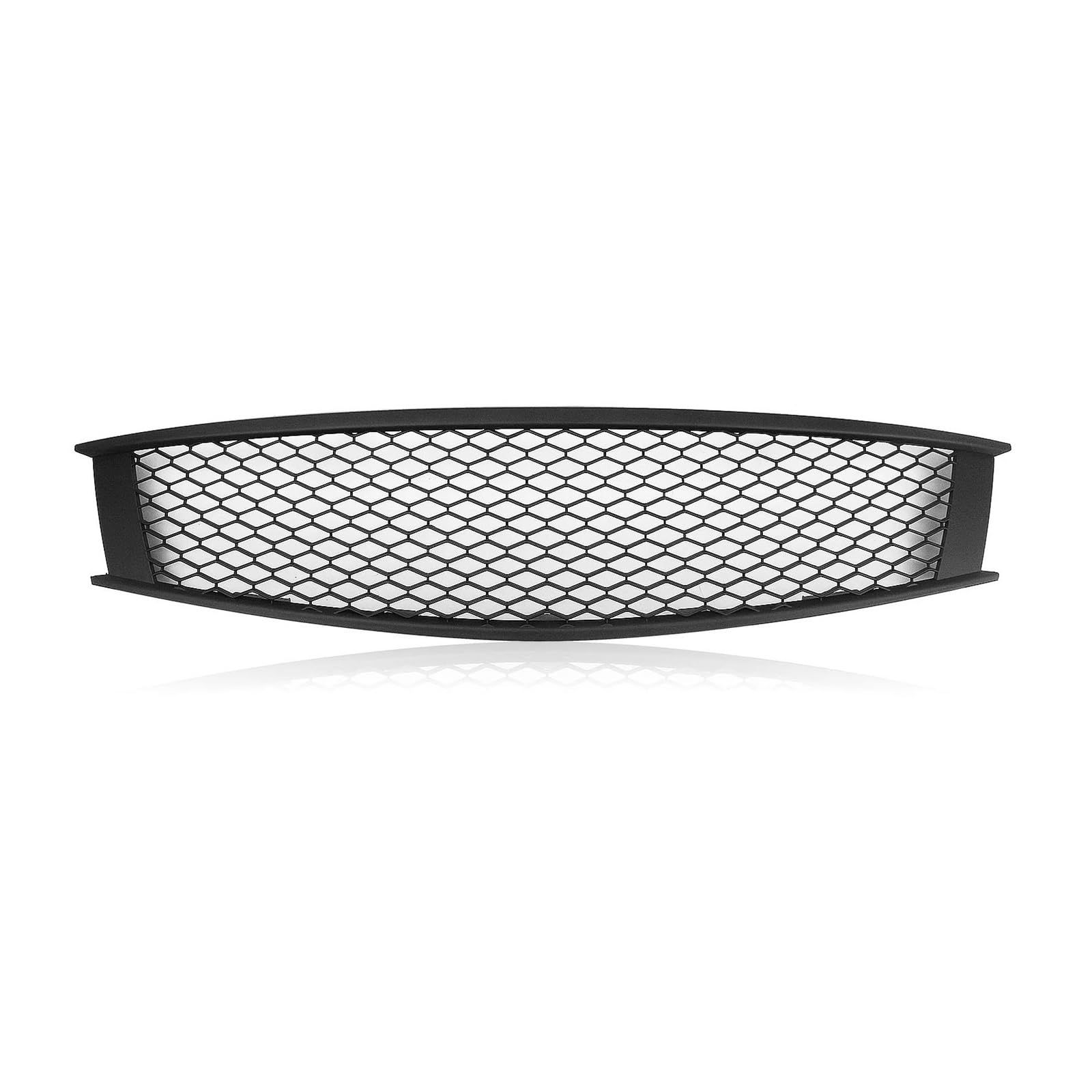 Auto Kühlergrill Für Infiniti G G37 Q60 Coupé 2 Türer 2008-2013 Wabenkohlefaser-Look/Glanz/Mattschwarzer Stoßstangenhauben-Maschengrill Frontgrill Front Kühlergrill(Matte Black) von Barhbt