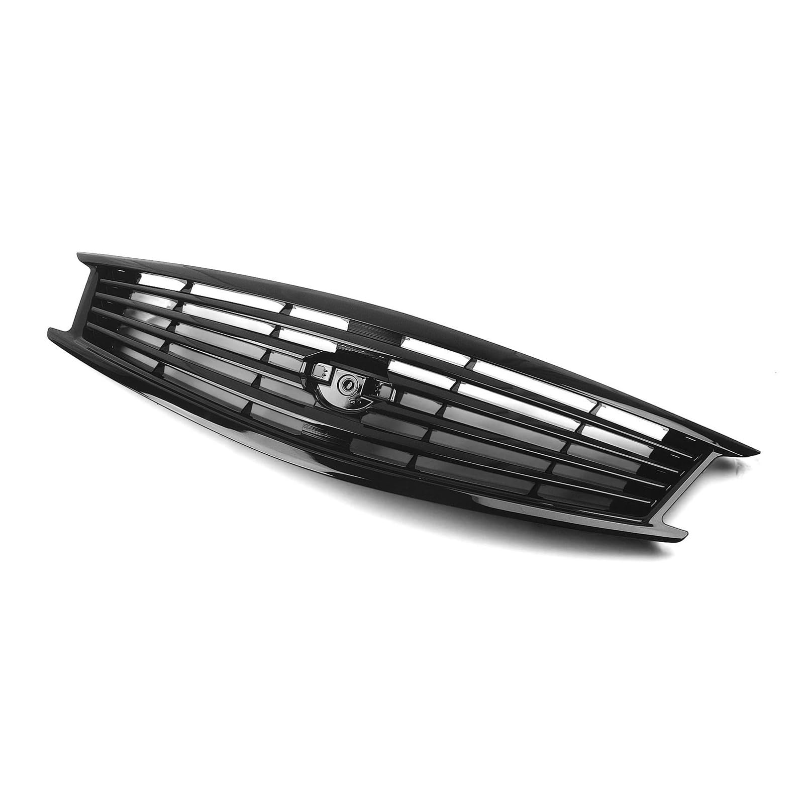 Auto Kühlergrill Für Infiniti G25 G37 4-türige Limousine 2010–2013 Q40, Matt Glänzend Schwarz/Kohlefaser-Optik, Obere Stoßstangenhaube, Netz-Frontgrill Front Kühlergrill(Glossy Black) von Barhbt