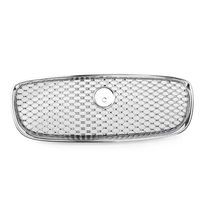 Auto Kühlergrill Für Jaguar Für X260 XF XFR 2016 2017 2018 2019 2020 W/Emblem Auto Chrom Kühlergrill Oberen Kühlergrill Front Kühlergrill von Barhbt