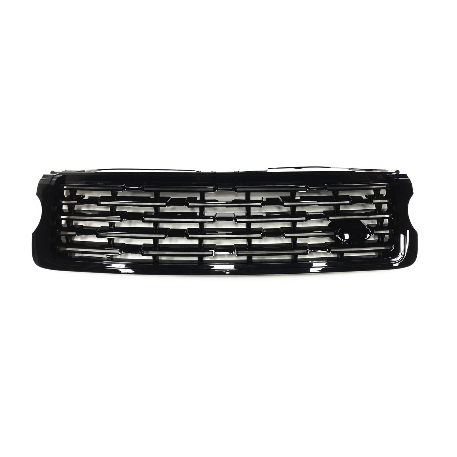 Auto Kühlergrill Für Land Für Rover Für Range Für Rover Vogue L405 2013-2017 Schwarz-Chrom-Obere Stoßstangen-Ansaughaube, Maschengitter, Frontgrill, Renngrills Front Kühlergrill(All Black) von Barhbt