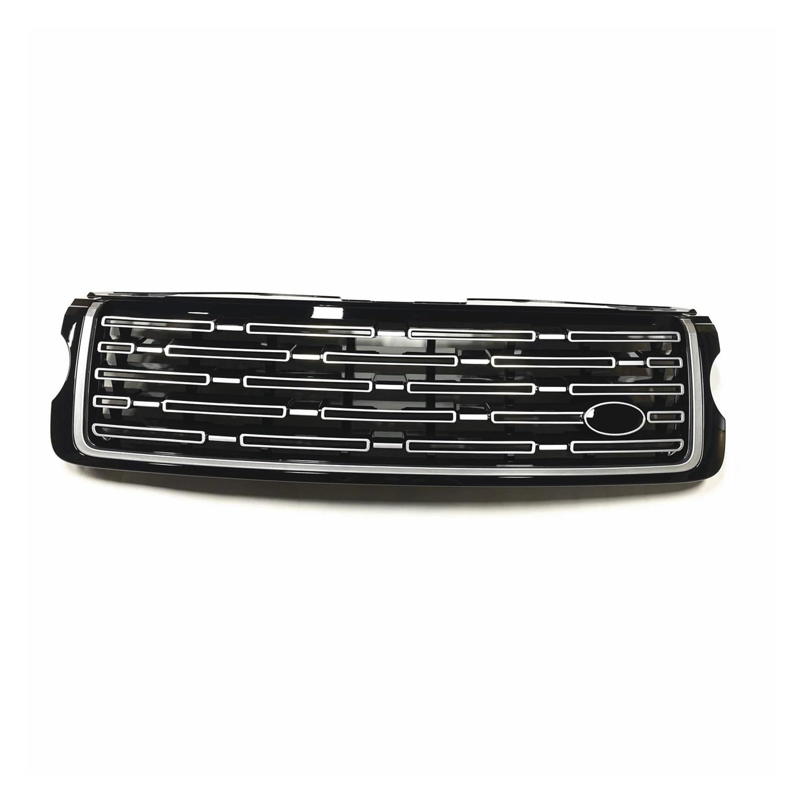 Auto Kühlergrill Für Land Für Rover Für Range Für Rover Vogue L405 2013-2017 Schwarz-Chrom-Obere Stoßstangen-Ansaughaube, Maschengitter, Frontgrill, Renngrills Front Kühlergrill(Black Chrome) von Barhbt