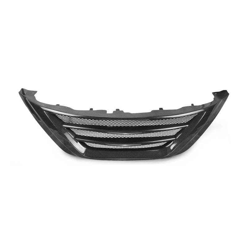 Auto Kühlergrill Für Nissan Teana Für Altima 2016–2018 Kühlergrill Aus Echtem Carbonfaser/Fiberglas, Body Kit, Obere Stoßstangenhaube, Mesh-Gitter, Renngrills Front Kühlergrill(Carbon Fiber) von Barhbt