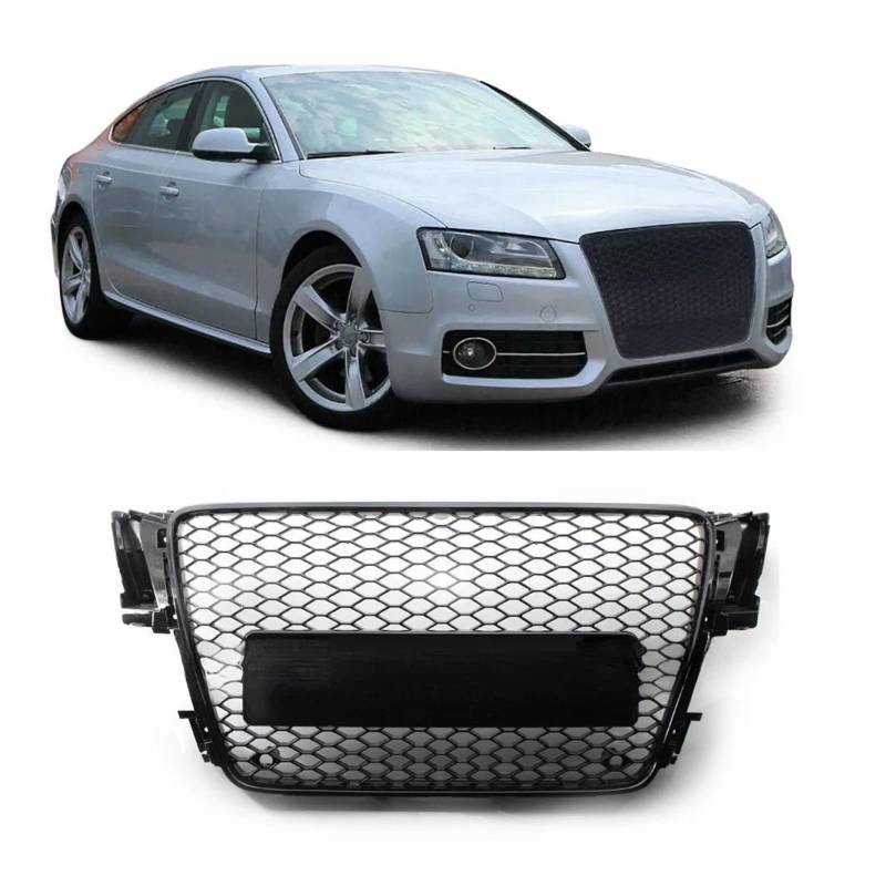 Auto Kühlergrill Für S5 Für A5 EU B8/8T 2008-2012 Wabenkühlergrill 8T0853651 Auto Front Mesh Stoßstange Haube Grille Racing Grills Front Kühlergrill von Barhbt