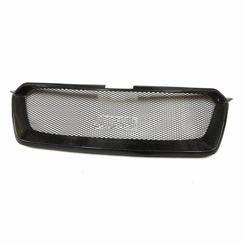 Auto Kühlergrill Für Subaru Für Impreza 2.0i 2012.7-2016 Echte Kohlefaser/Fiberglas Wabenstil Obere Stoßstangenhaube Mesh-Gitter Kühlergrill Front Kühlergrill(Carbon Fiber) von Barhbt