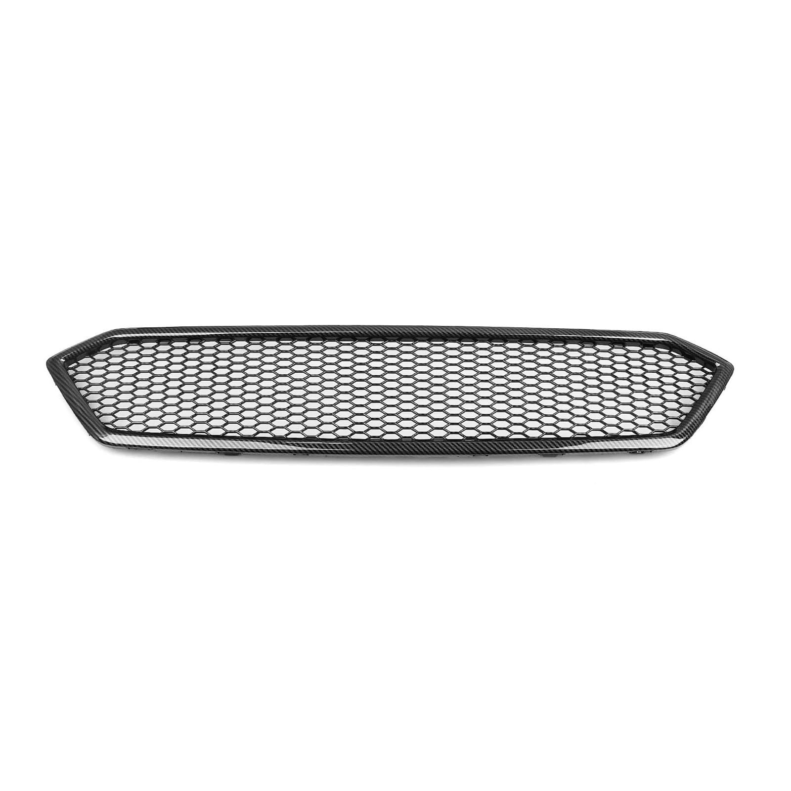 Auto Kühlergrill Für Subaru Für Impreza Für WRX STI 2018-2020 Carbonfaser-Look/Glanz/Mattschwarz Obere Stoßstangenhaube Mesh-Gitter Kühlergrill Renngrill Front Kühlergrill(Carbon Fiber Look) von Barhbt