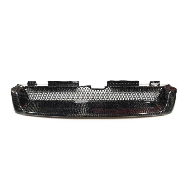 Auto Kühlergrill Für Subaru Für Legacy Für Outback 1995-1999 Racing Grill Vorderen Grill Fiberglas/Carbon Fiber Oberen Stoßstange Haube Mesh Grid Front Kühlergrill(Carbon Fiber) von Barhbt