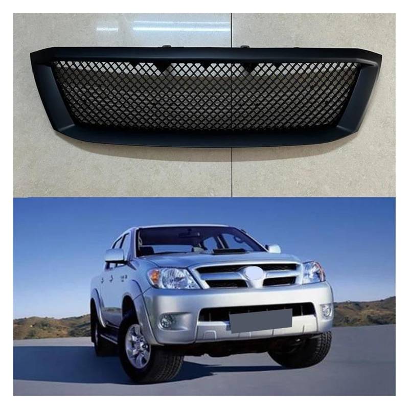 Auto Kühlergrill Für Toyota Für Hilux Kühlergrill Vigo 2005 2006 2007 2008 2009 2010 2011 Front Grid Racing Grill Stoßstange Maske Honeycomb Grills Front Kühlergrill von Barhbt