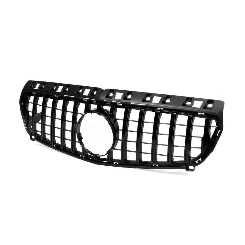 Auto Kühlergrill Kühlergrill Für Benz A-Klasse W176 2013–2015 A180 A200 A250 A45 AMG Grill GT Style Schwarz/Silber Oberes Stoßstangenhaubengitter Front Kühlergrill(Schwarz) von Barhbt