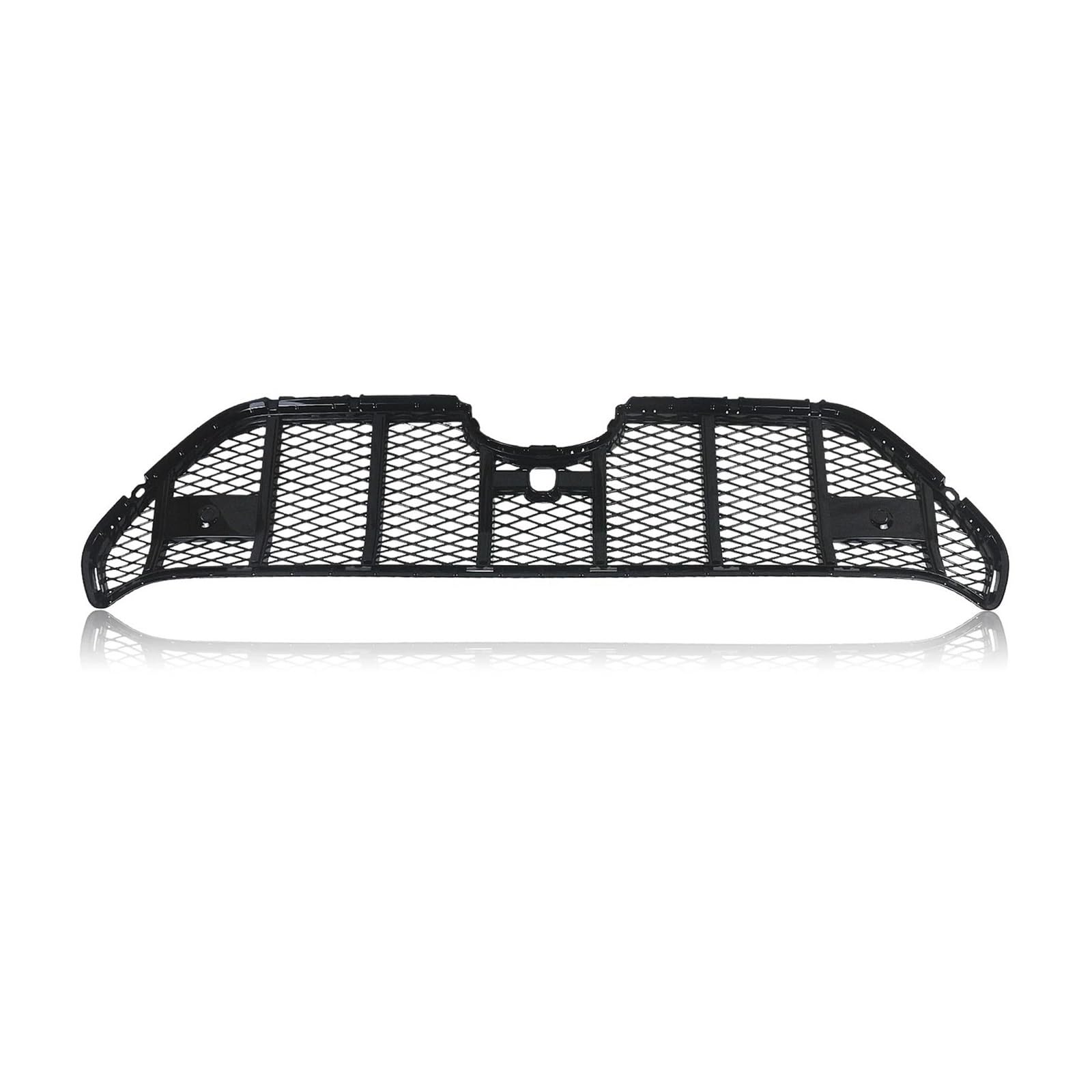 Auto Kühlergrill Racing Grill Für Toyota Für RAV4 2019 2020 2021 2022 Kühlergrill Waben Stil Silber/Schwarz Oberen Stoßfänger Ansaughaube Mesh Grid Front Kühlergrill(Schwarz) von Barhbt