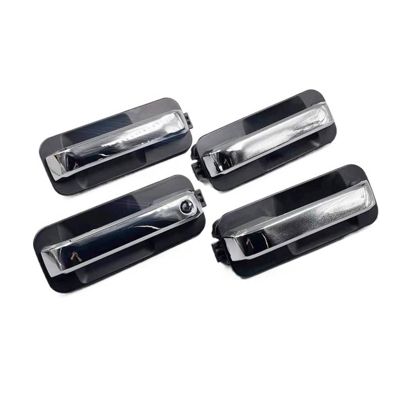 Auto Linkslenker Außentürgriff Für Ford Für F150 2015-2020 Hinten Fahrer Linke Seite Chrom Außengriff Exterieur Auto Türgriff(1 Pair Front) von Barhbt