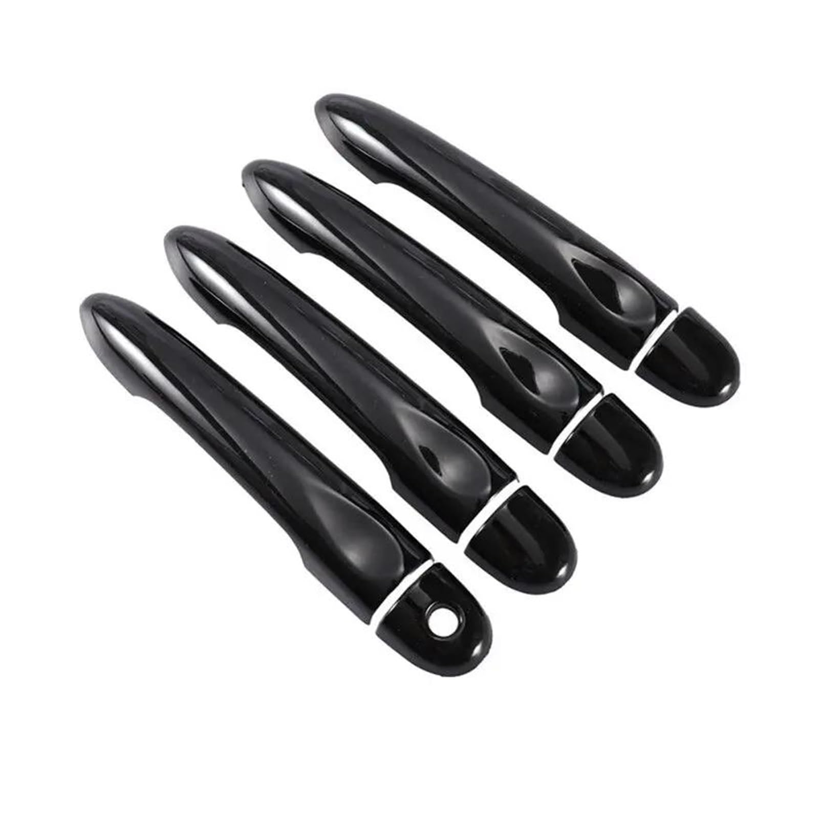 Auto Linkslenker Außentürgriff Für Megane 3 MK3 III 2008 2009 2010 2011 2012 2013 2014 2016 Glänzend Schwarz Auto Türgriff Abdeckung Trim Styling Zubehör Exterieur Auto Türgriff(2Dr 1 Key no Button) von Barhbt