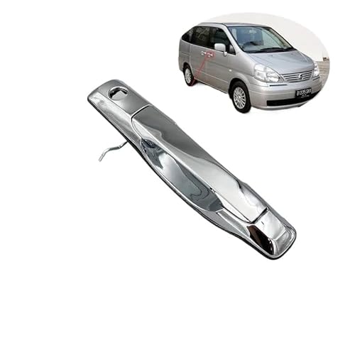 Auto Linkslenker Außentürgriff Für Nissan Serena MK II C24 1999–2013. Chrom-Außengriff Vorne Und Hinten Exterieur Auto Türgriff(Front Right) von Barhbt