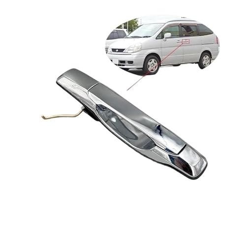 Auto Linkslenker Außentürgriff Für Nissan Serena MK II C24 1999–2013. Chrom-Außengriff Vorne Und Hinten Exterieur Auto Türgriff(Rear Left) von Barhbt