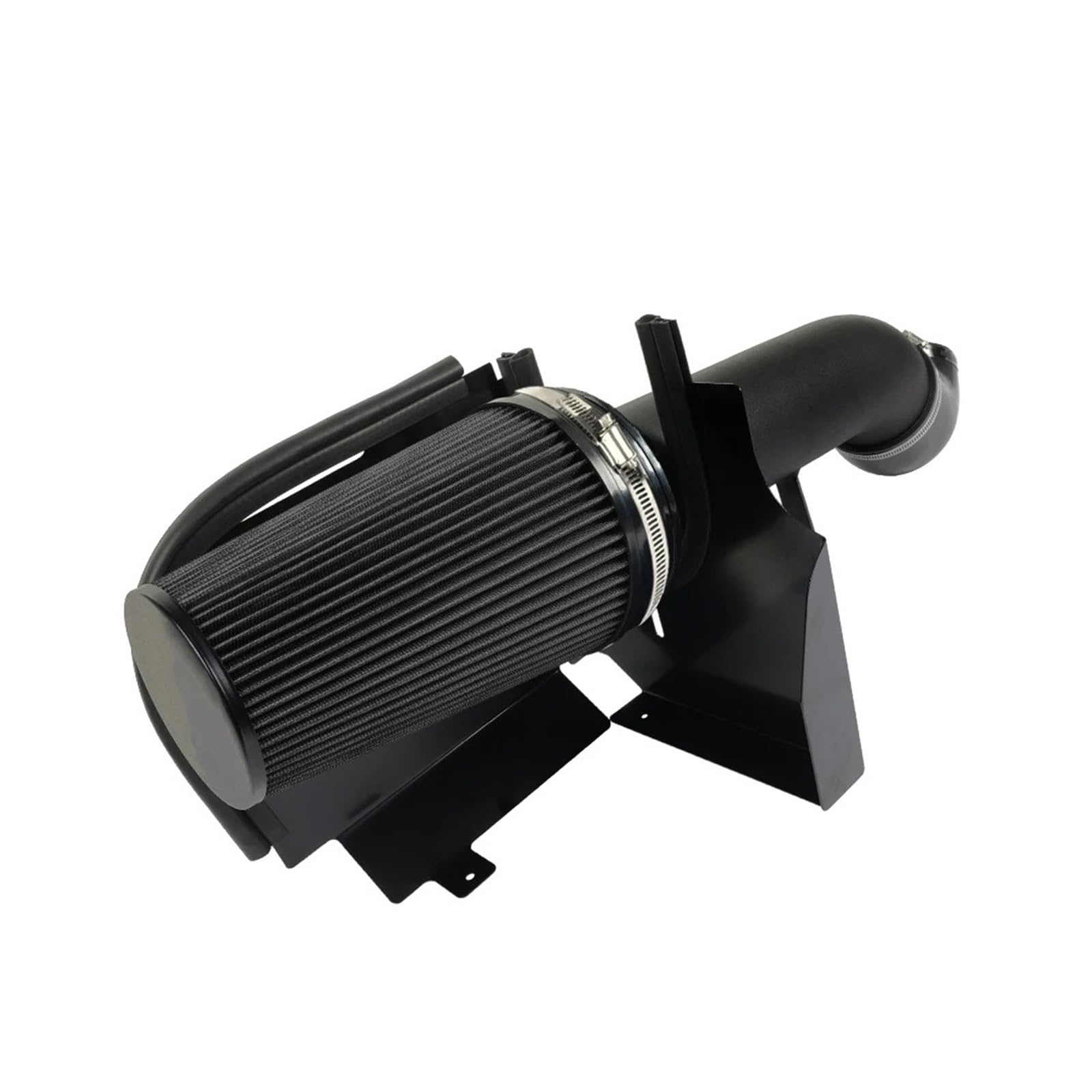 Auto Lufteinlass Aus Für Cadillac Für Escalade 5,3 L/6,0 L V8 Motor 2002 2003 2004 2005 2006 4 "Cold Air Intake System Mit Hitzeschild 4 Zoll Air Fitler Kit Kaltluftansaugschlauch(B Black) von Barhbt