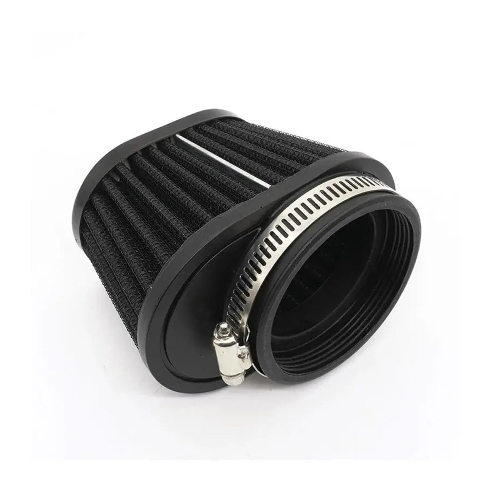 Auto Lufteinlass Aus Universal 51/55/60mm Motorrad Luftfilter Motor Auto Motorrad Lufteinlass Modifiziertes Zubehör Auto Pilzkopf Filter Kaltluftansaugschlauch(Black55) von Barhbt