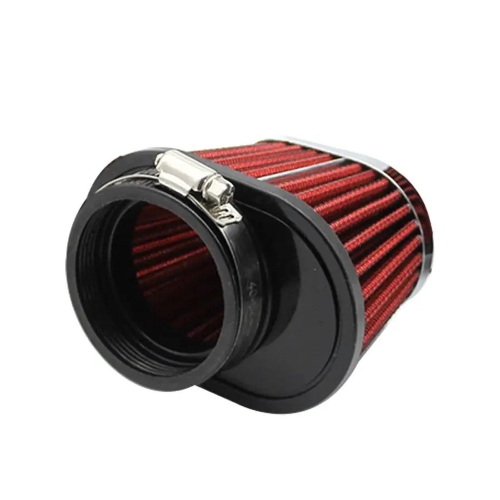 Auto Lufteinlass Aus Universal 51/55/60mm Motorrad Luftfilter Motor Auto Motorrad Lufteinlass Modifiziertes Zubehör Auto Pilzkopf Filter Kaltluftansaugschlauch(Red51) von Barhbt