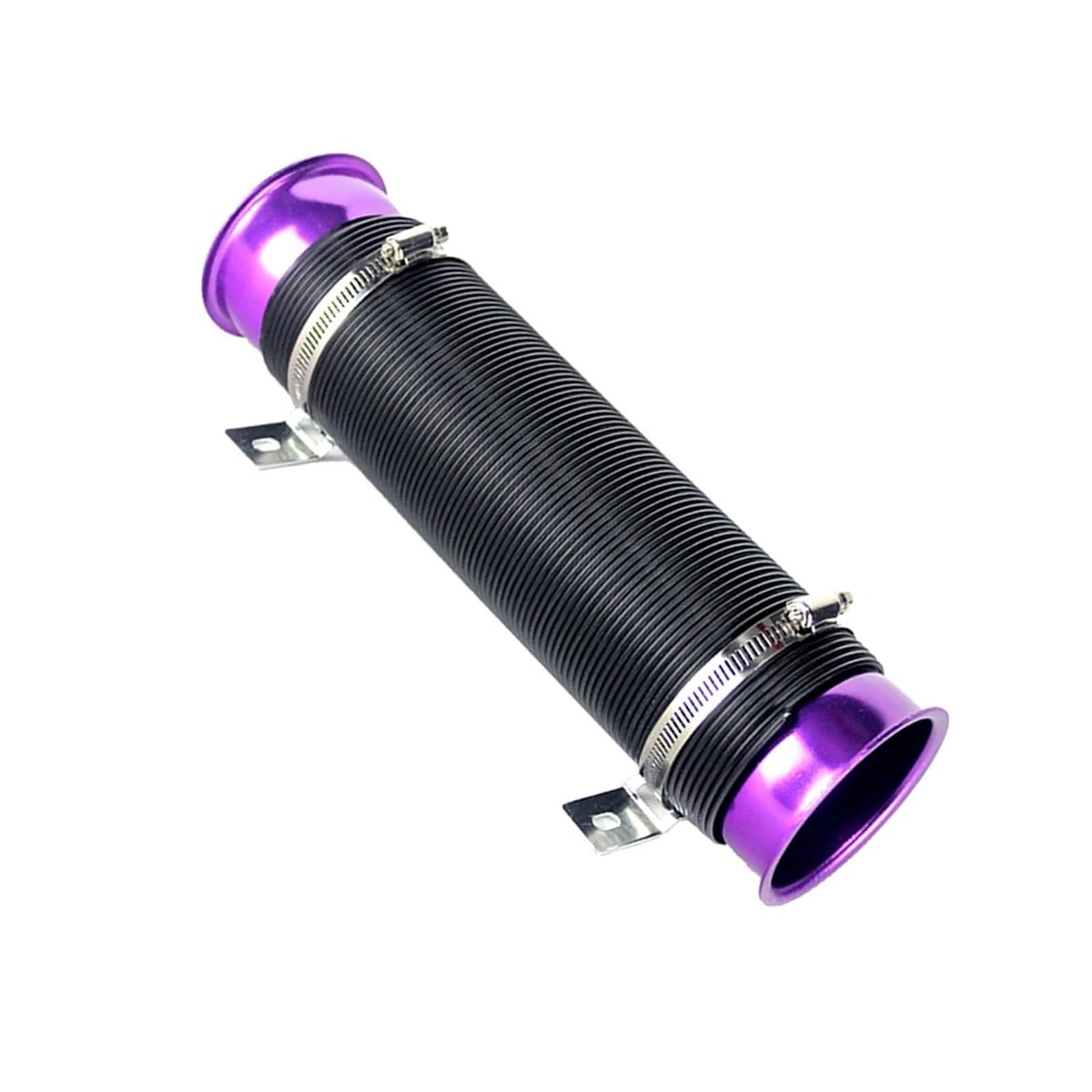 Auto Lufteinlass Aus Universal 76mm Einstellbare Luftkanal Ansaugrohr Schlauch Auto Kaltluft Turbo Ansaugrohr Flexible Kanal Rohr Schlauch Induktion Kit Kaltluftansaugschlauch(Purple) von Barhbt