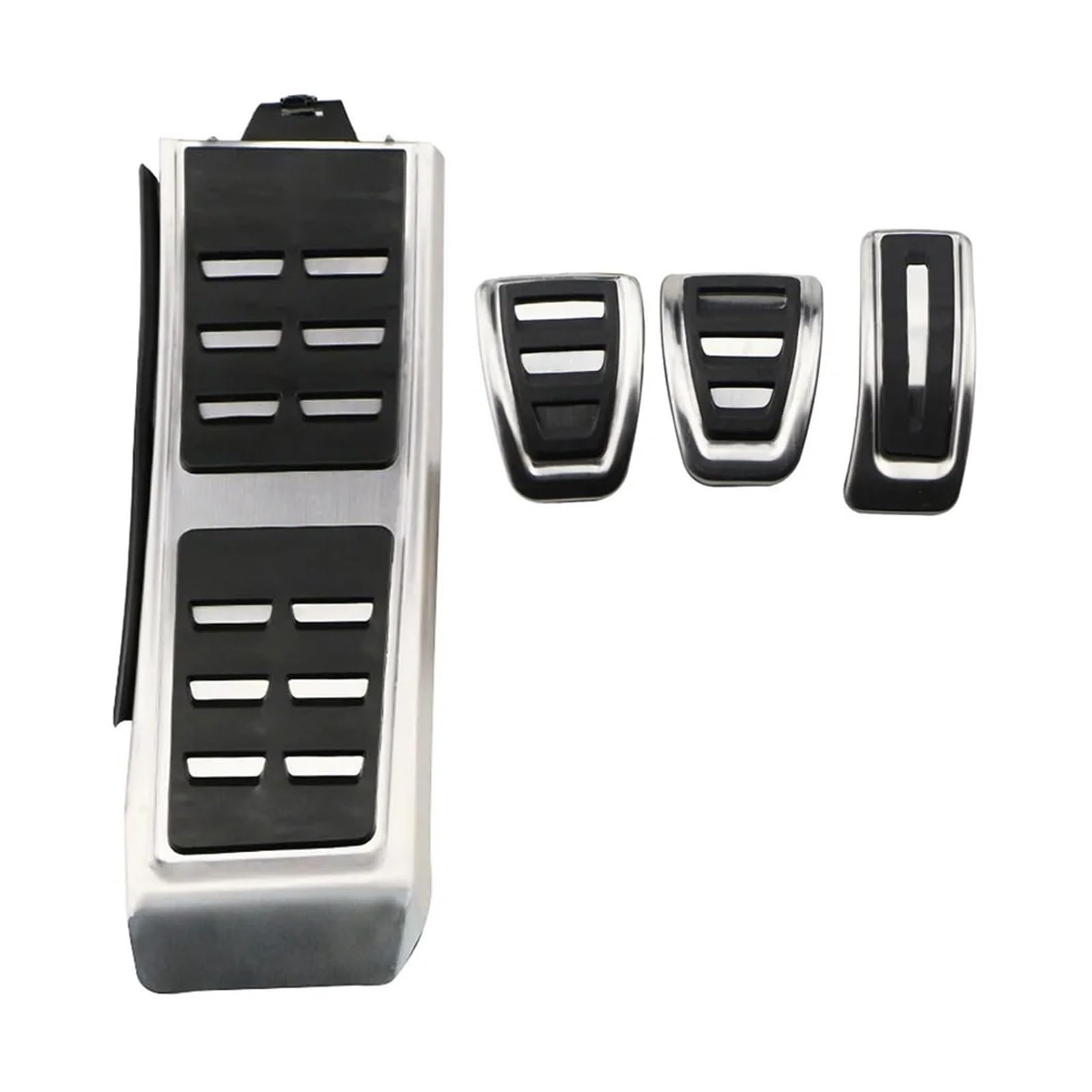 Auto Pedal Set Für A5 Für S5 Für RS5 8T 2010-2015 LHD at MT Gas Brems Rest Fuß Pedal Abdeckung Edelstahl Auto Pedale Teile Auto Fußpedal Bremspedal(MT with Rest) von Barhbt