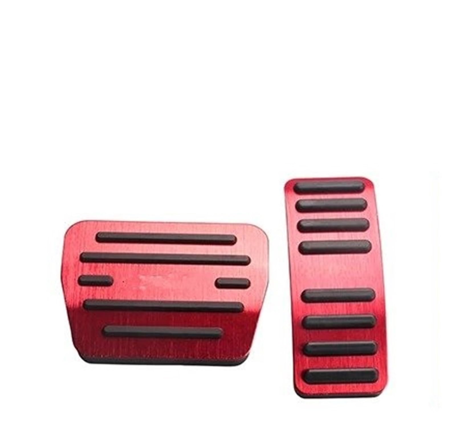 Auto Pedal Set Für Chery Für Omoda Für C5 5 FX 2022 2023 2024 Aluminium Auto Kraftstoff Beschleuniger Bremse Clucth Pedal Abdeckung Nicht Slip Pads Fall Zubehör Fußpedal Bremspedal(at Red) von Barhbt