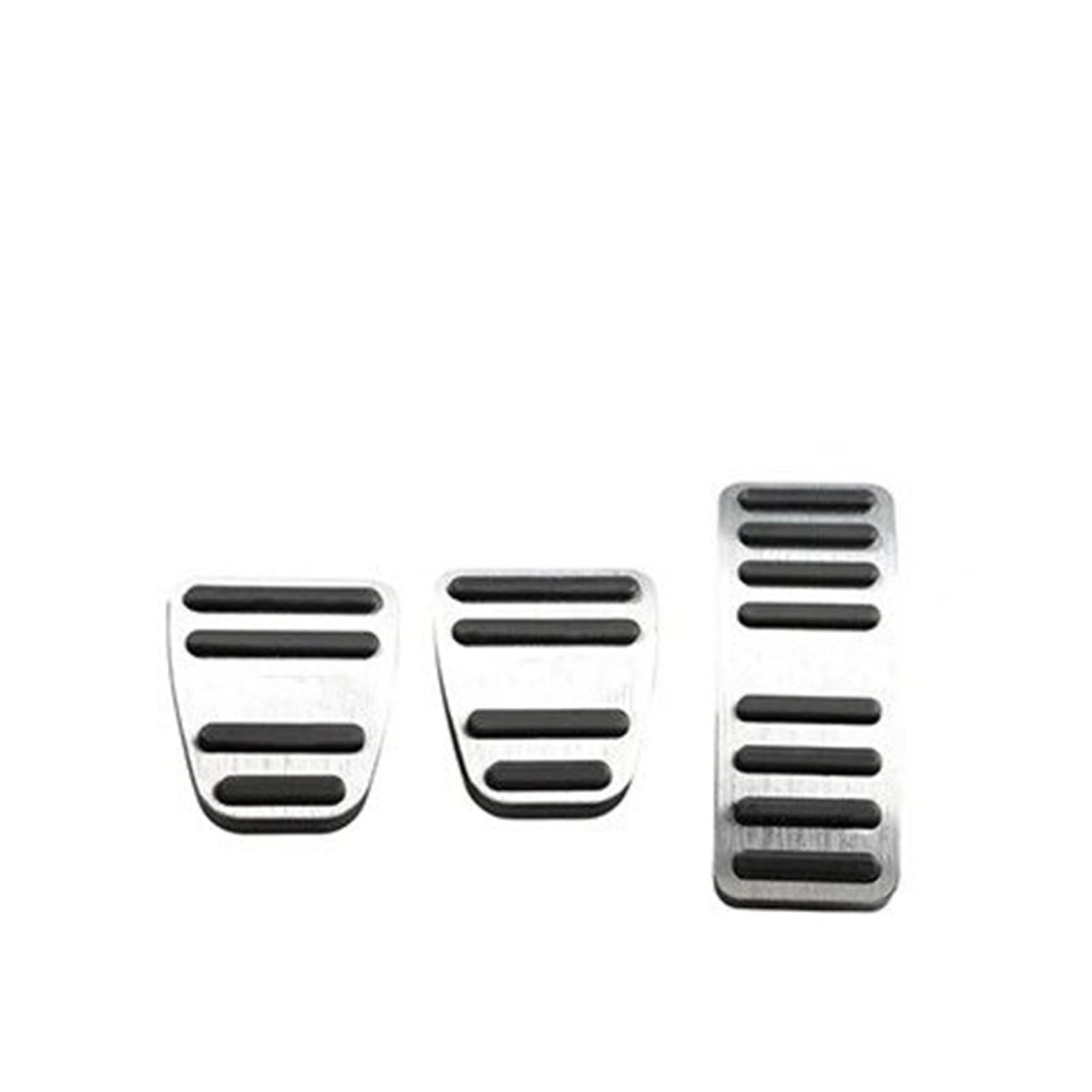 Auto Pedal Set Für Chery Tiggo 7 Pro Plus 2016-2021 2022 2023 Aluminium Auto Kraftstoff Beschleuniger Bremse Kupplung Pedal Abdeckung Non Slip Pads Fall Zubehör Fußpedal Bremspedal(MT Silver) von Barhbt