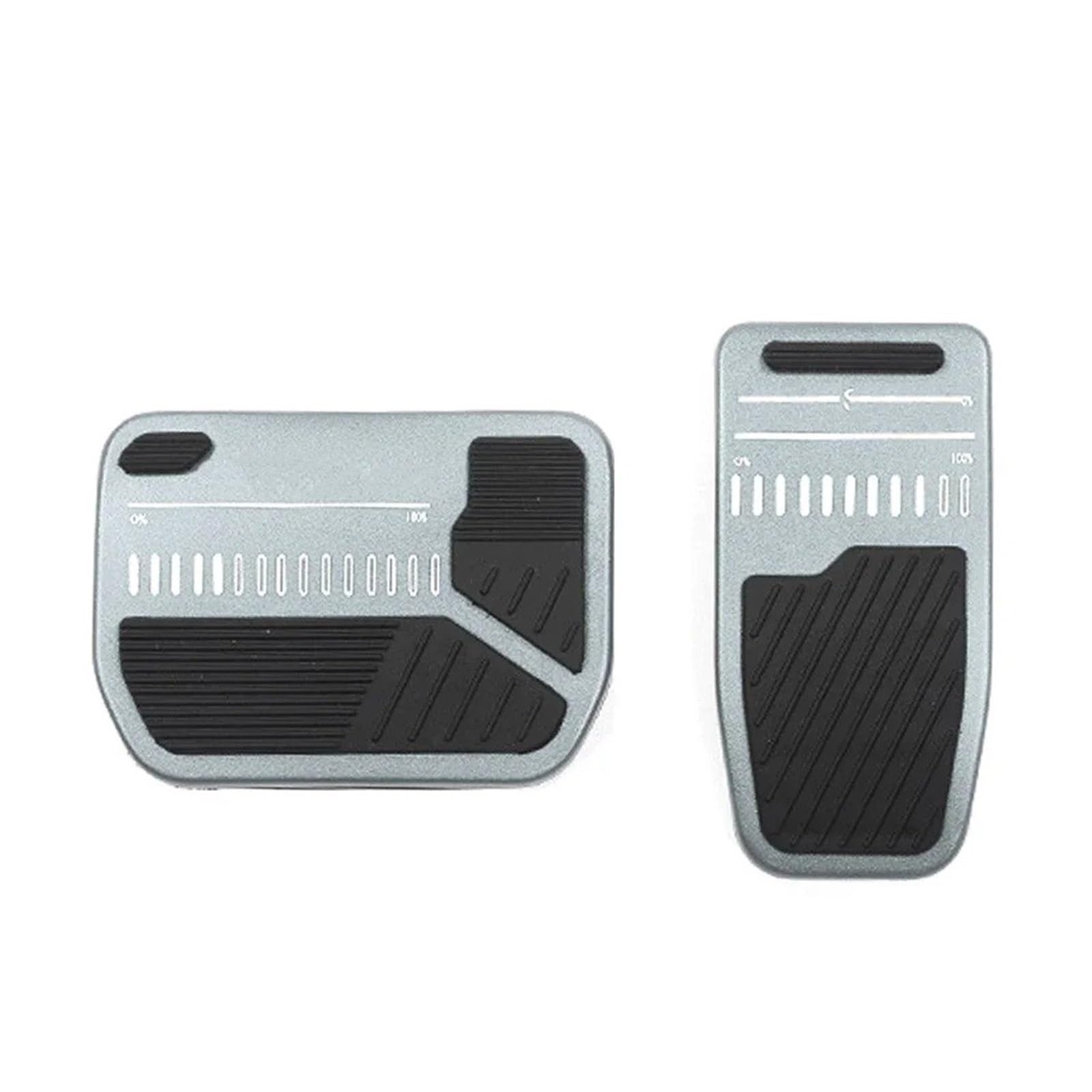 Auto Pedal Set Für Tesla Für Modell 3 Y Für Highland 2024 Clip-on Auto Fuß Pedal Pads Abdeckung Pedal Gummi Pad Abdeckung Bremse Rest Pedal Innen Zubehör Fußpedal Bremspedal(Gray) von Barhbt