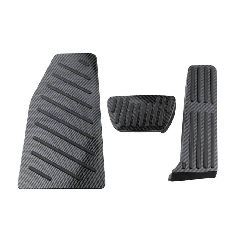 Auto Pedal Set Für Toyota Für RAV4 2019-2023 Innen Änderung Nicht-Slip Gummi Pedal Abdeckung Auto Gaspedal Fußstütze Platte Zubehör Fußpedal Bremspedal(3pcs a Sets) von Barhbt