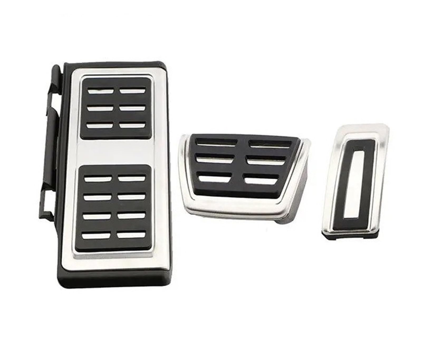 Auto Pedal Set Für VW Für Jetta 7 MK7 2018 2019 2020 2021 Auto Pedale Edelstahl at MT Gas Bremse Fußstütze Pedal Schutz Abdeckung Fußpedal Bremspedal(at with Rest) von Barhbt