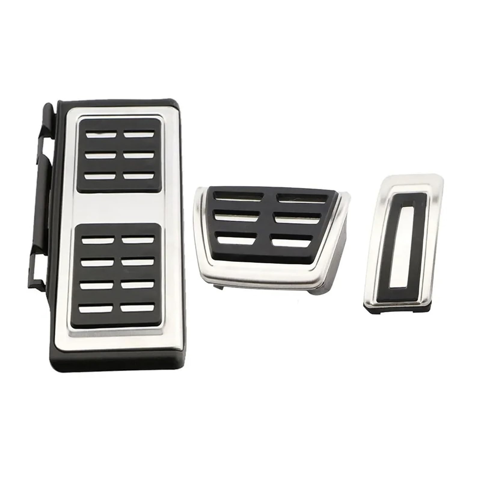 Auto Pedal Set Für VW Für Polo AW BZ Für Virtus 2018~2023 Bremse Fuß Pedale Auto Gaspedal Pads Kein Bohren Innen Teile Zubehör Fußpedal Bremspedal(3 PCS) von Barhbt