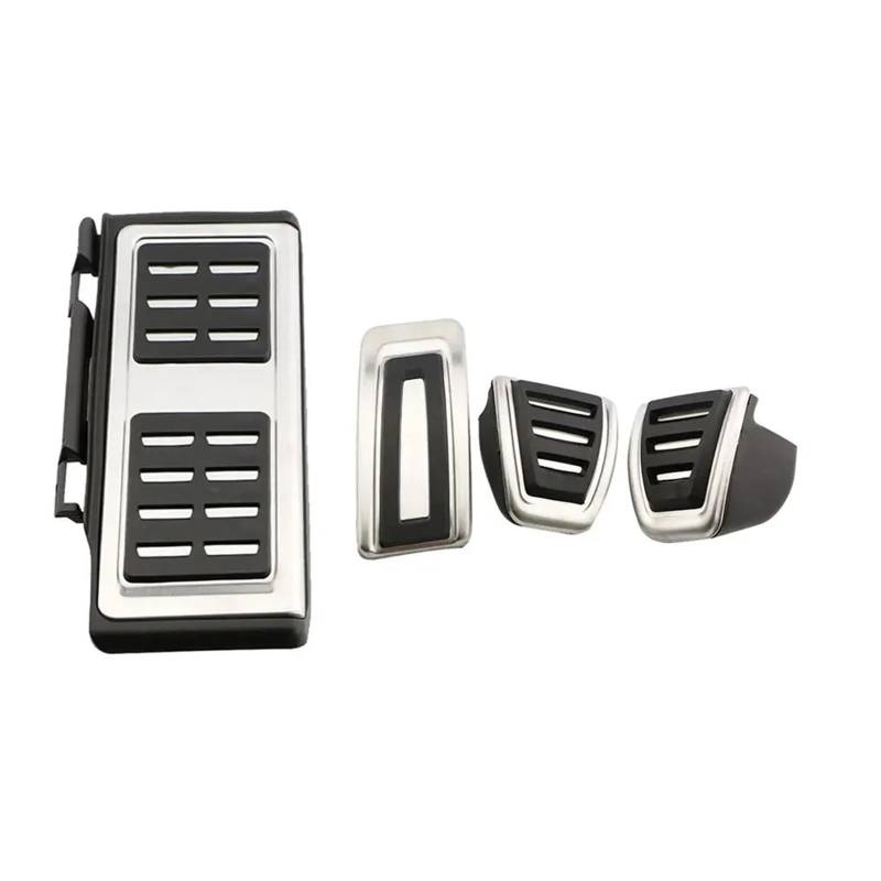 Auto Pedal Set Für VW Für Polo AW BZ Für Virtus 2018~2023 Bremse Fuß Pedale Auto Gaspedal Pads Kein Bohren Innen Teile Zubehör Fußpedal Bremspedal(4 PCS) von Barhbt