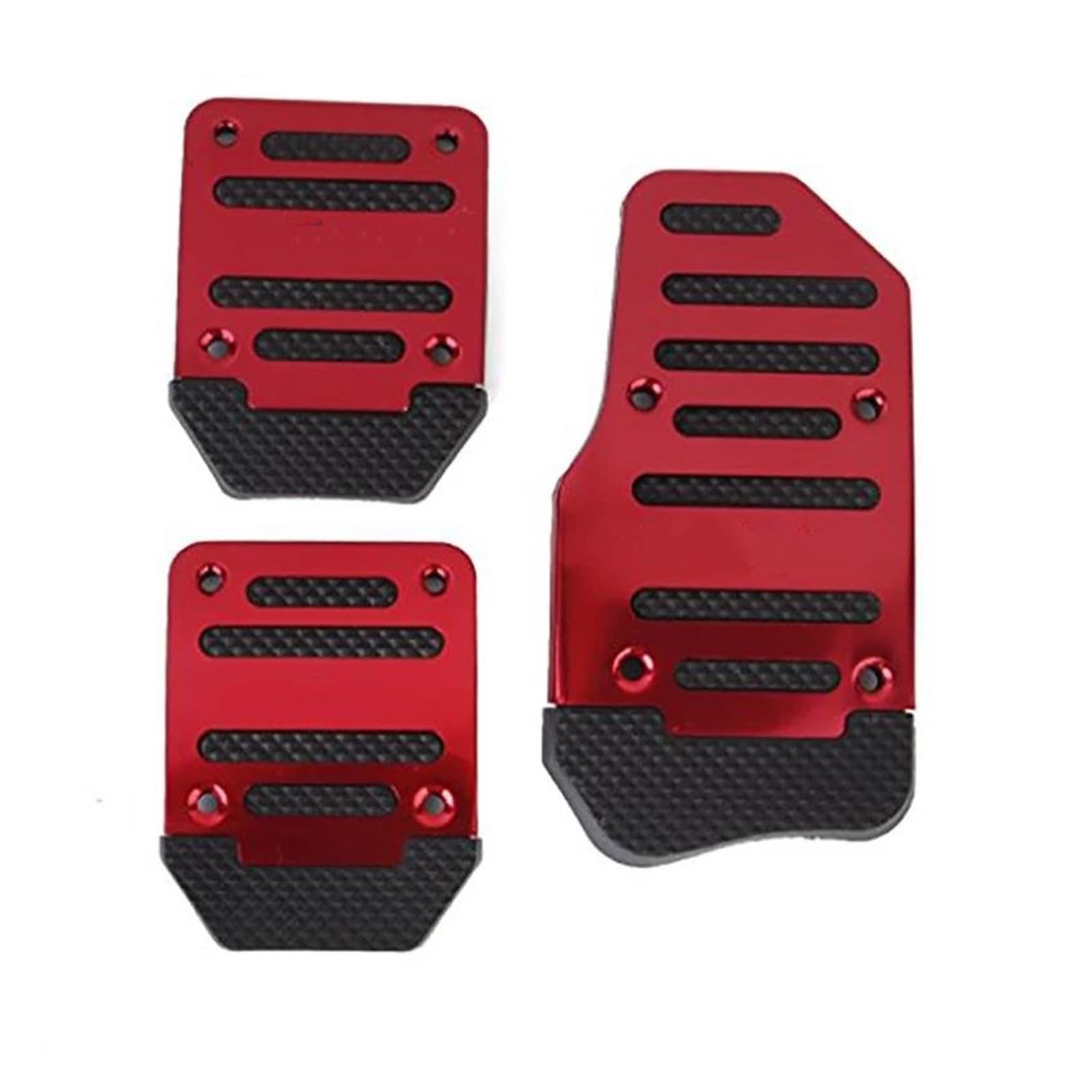 Bremse Fußplatten 3 Stücke Universal Non-Slip Racing Manuelle Fuß Pedal Pad Set Aluminium Auto Auto Gaspedal Abdeckung Austauschbare Innen Zubehör Auto Pedale von Barhbt