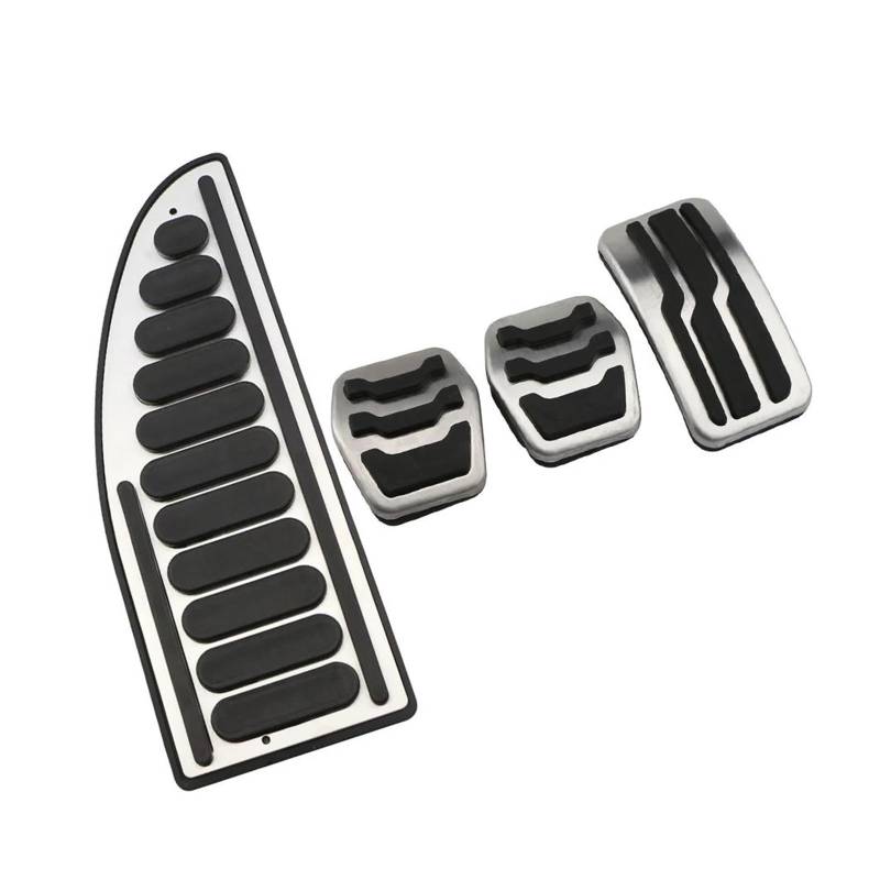 Bremse Fußplatten Für Ford Für Focus 2 MK2 II 2005-2012 Teile Auto Gaspedale Bremspedal Set Abdeckungen Kupplung Rest Fußpedale Abdeckung Auto Pedale(MT with Rest) von Barhbt