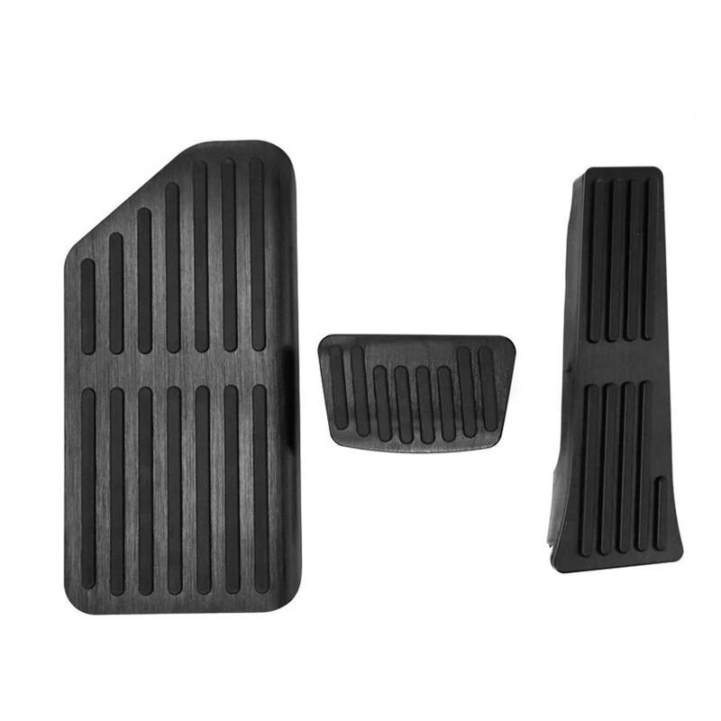 Bremse Fußplatten Für Kia Für Carnival Für Sedona KA4 2020 2021 2022 2023 Auto Gaspedal Bremse Fußstütze Pedale Abdeckpolster rutschfeste Pads Zubehör Auto Pedale(3pcs Black) von Barhbt