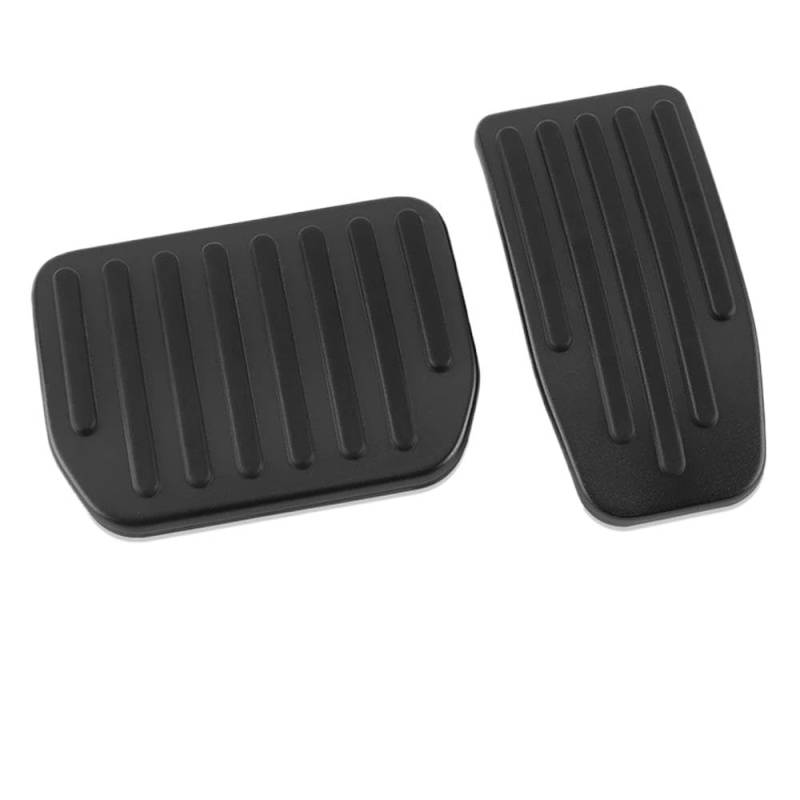 Bremse Fußplatten Für Tesla Für Modell 3 Y Bremspedale Fußstütze Beschleuniger Auto Pedal Gummi Pad Abdeckung Aluminium Legierung Autos Innen Zubehör Auto Pedale(1 Set Black) von Barhbt