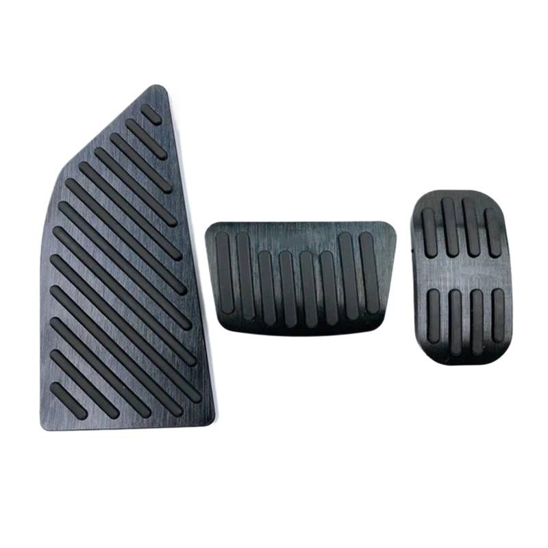 Bremse Fußplatten Für Toyota Für Corolla E210 2019 2020 2021 2022 2023 Auto Gaspedal Bremse Fußstütze Pedal Abdeckung Pads Zubehör Auto Pedale(at 3pcs Black) von Barhbt