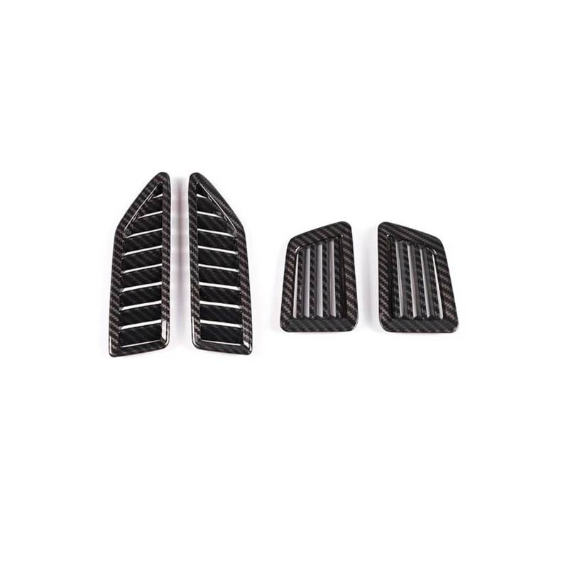 Center Console Panel Dekoration Für Ford Für Ranger 2015-2021 ABS Carbon Fiber Car Center Console Dashboard Air Outlet Rahmen Dekorative Aufkleber Auto Zubehör Interieurleisten Trim von Barhbt