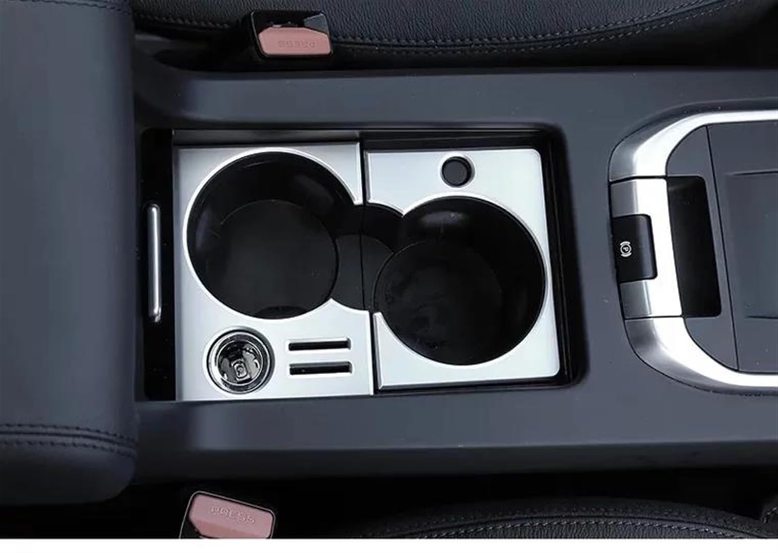 Center Console Panel Dekoration Für Land Für Rover Discovery Sport 2015-2018 2019 SE HSE Konsole Wasserbecherhalter Rahmenverkleidung Styling Autoinnenaufkleber Interieurleisten Trim(Holder Trim HSE) von Barhbt