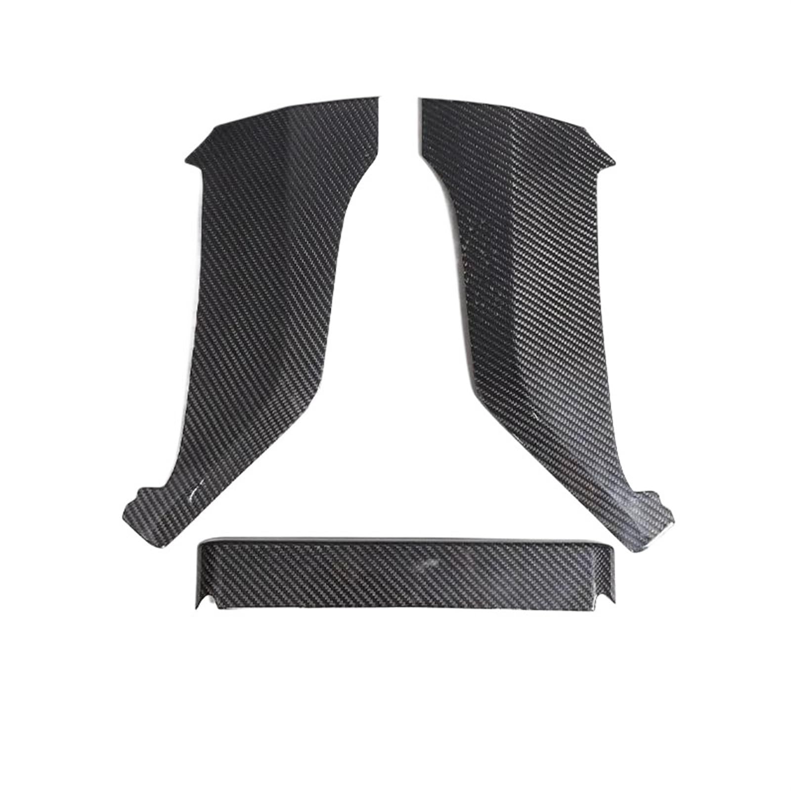 Center Console Panel Dekoration Für Land Für Rover Für Defender 90 110 2020-2024 ABS Mattschwarz Mittelkonsole Knieseitenverkleidung Dekorativer Aufkleber Interieurleisten Trim(Real Carbon Fiber) von Barhbt