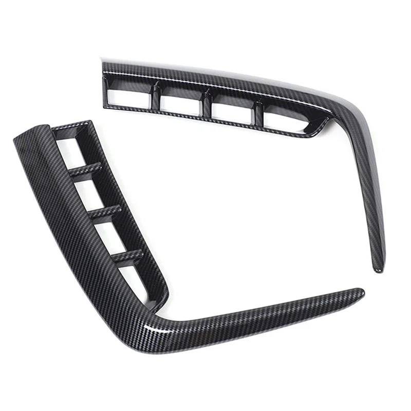 Center Console Panel Dekoration Für Pilot 2023 2024 ABS Carbon Fiber Auto Dashboard Center Konsole Rahmen Glas Hebe Taste Rahmen Dekoration Zubehör Interieurleisten Trim(7) von Barhbt