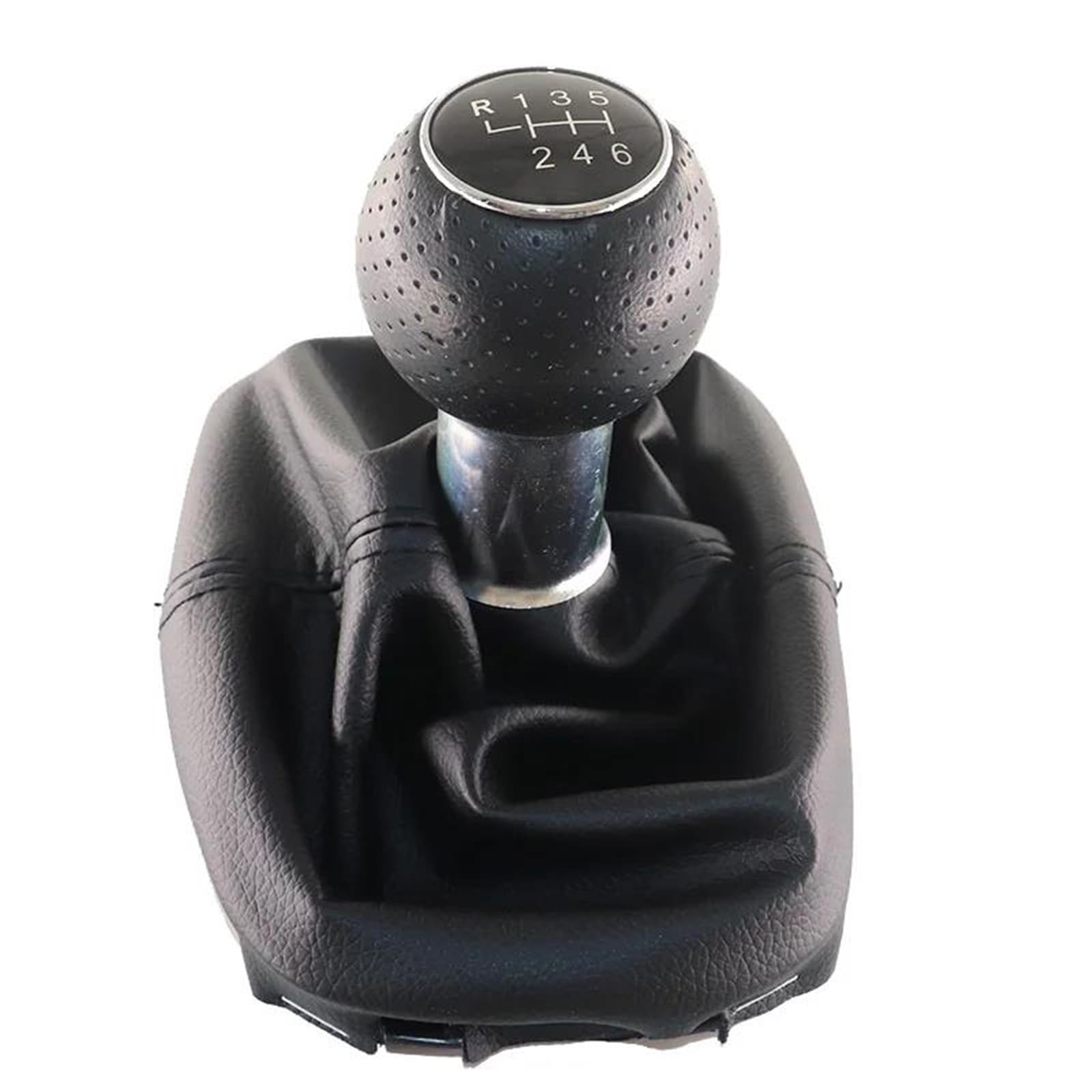 Gang Schaltkopf Für VW Für Sharan 2 II MK2 (7M) 2001-2010 6 Geschwindigkeit Schaltknauf Boot Hebel Shifter Staub Jacke Getriebe Griffe Hebel Ändern Abdeckung Schaltknauf Abdeckung(6 Speed Type 4) von Barhbt